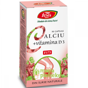 Calciu + Vitamina D3, 30 CPS - Fares
