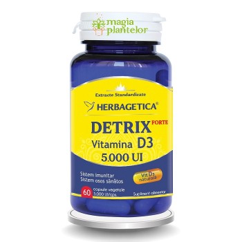 Detrix forte vitamina D3 5000 UI 60 CPS – Herbagetica