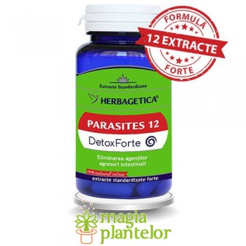 Parasites 12 DetoxForte 60 CPS – Herbagetica