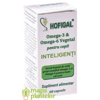 Omega 3-6 vegetal copii inteligenti 60 CPS - Hofigal